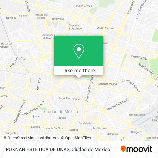 ROXNAN ESTETICA DE UÑAS map