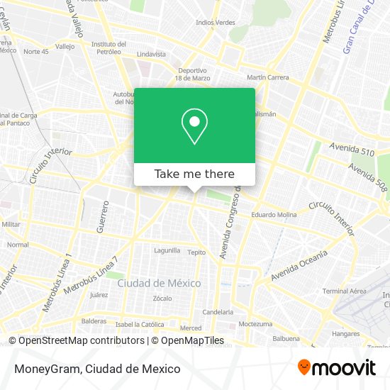 MoneyGram map