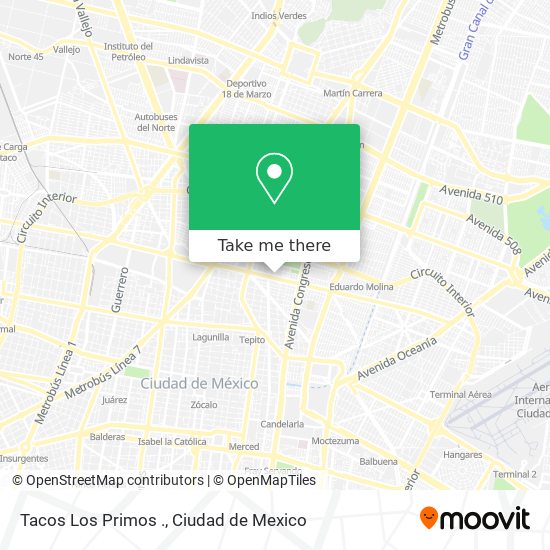 Tacos Los Primos . map
