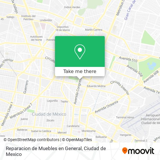 Mapa de Reparacion de Muebles en General