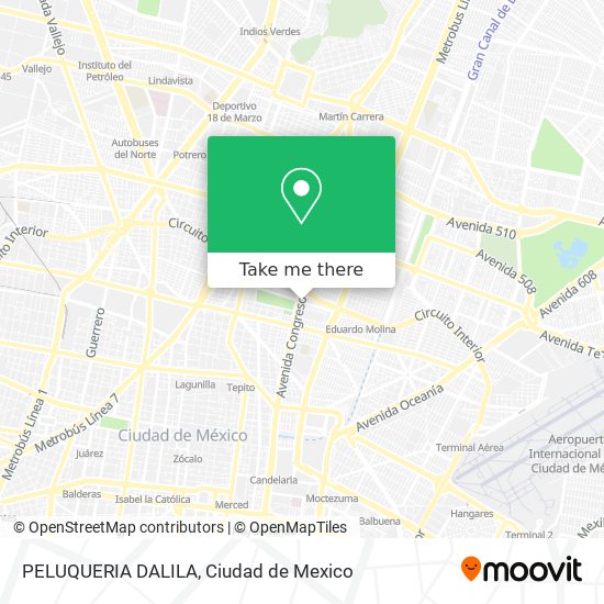 PELUQUERIA DALILA map