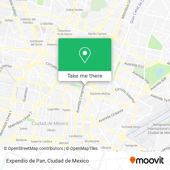 Mapa de Expendio de Pan