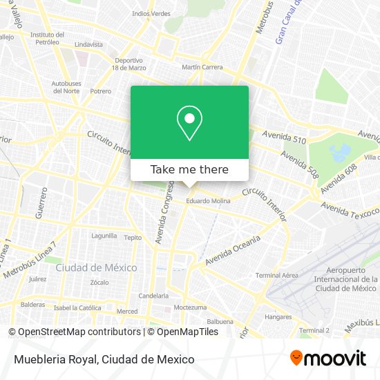 Mapa de Muebleria Royal