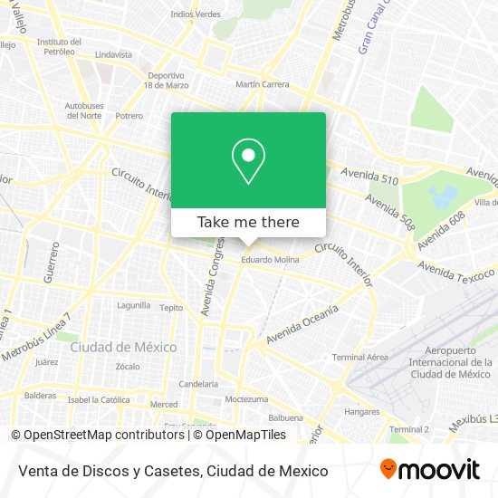 Mapa de Venta de Discos y Casetes