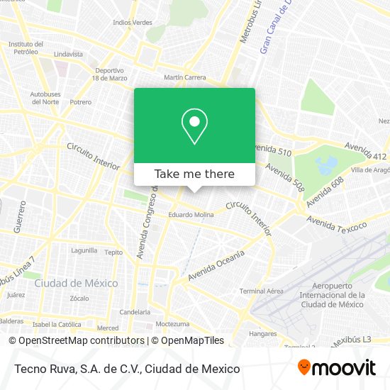 Tecno Ruva, S.A. de C.V. map