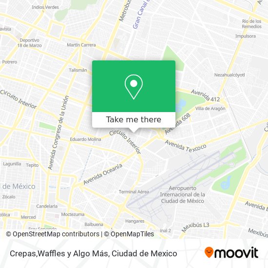Mapa de Crepas,Waffles y Algo Más