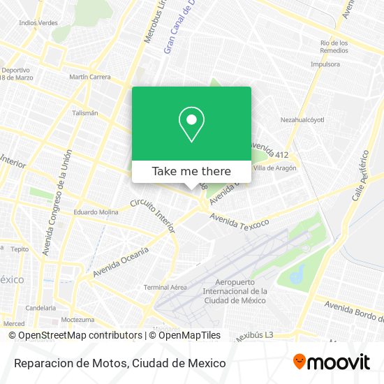 Mapa de Reparacion de Motos