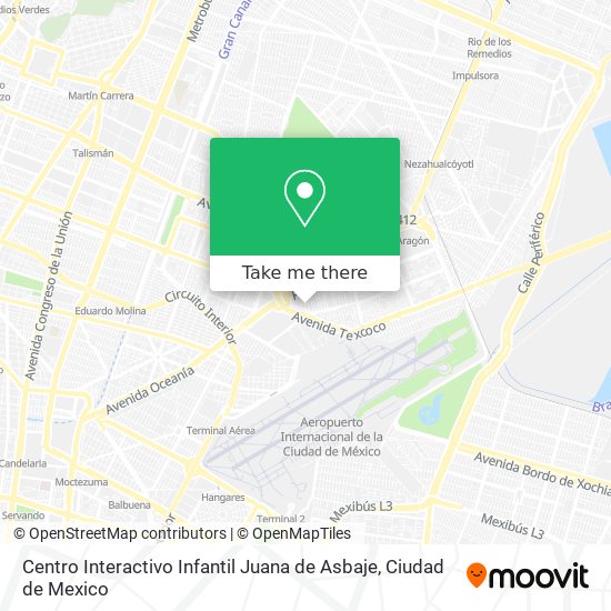 Mapa de Centro Interactivo Infantil Juana de Asbaje