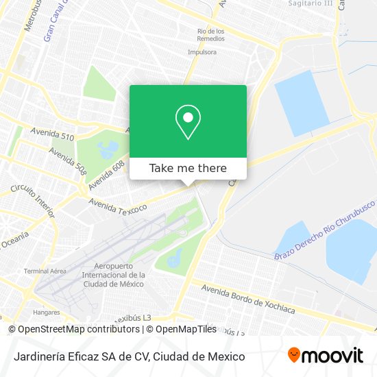 Jardinería Eficaz SA de CV map