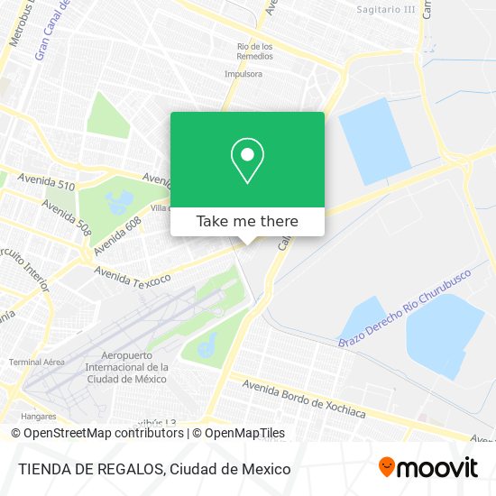 Mapa de TIENDA DE REGALOS