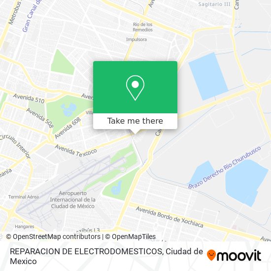 REPARACION DE ELECTRODOMESTICOS map