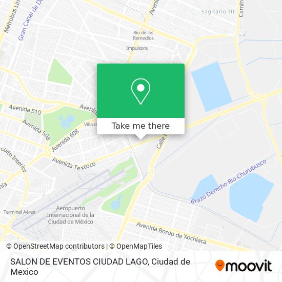 SALON DE EVENTOS CIUDAD LAGO map