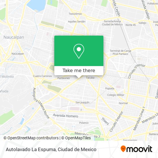 Autolavado La Espuma map