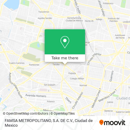 Mapa de FAMSA METROPOLITANO, S.A. DE C.V.