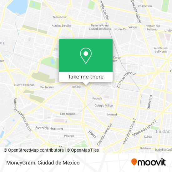 MoneyGram map