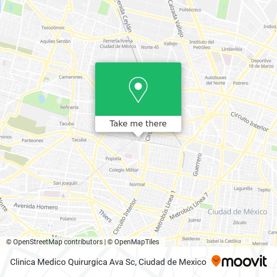 Clinica Medico Quirurgica Ava Sc map