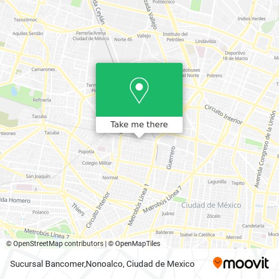 Sucursal Bancomer,Nonoalco map