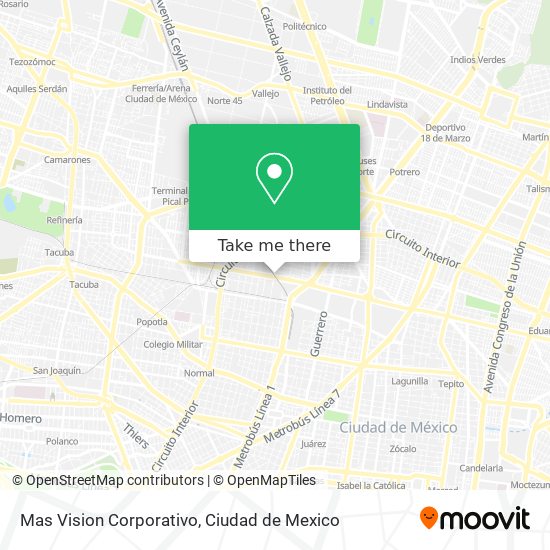 Mas Vision Corporativo map