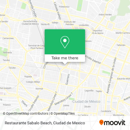 Restaurante Sabalo Beach map