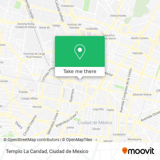 Templo La Caridad map