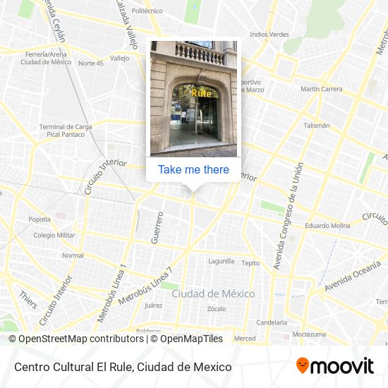 Centro Cultural El Rule map