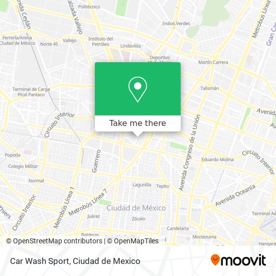 Car Wash Sport map