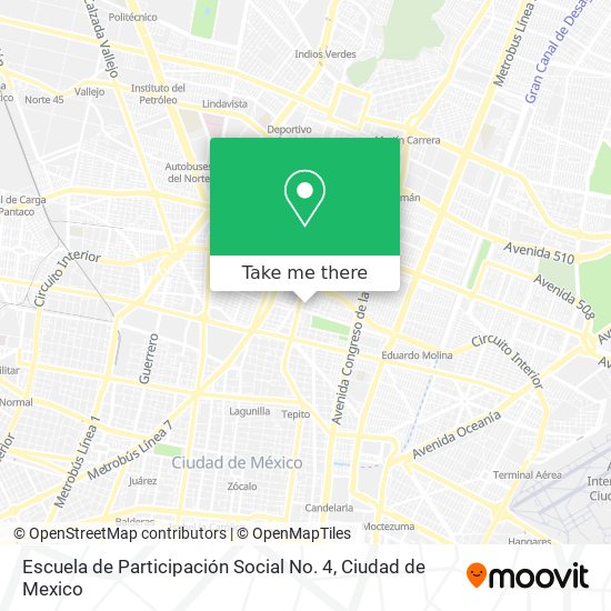 Escuela de Participación Social No. 4 map