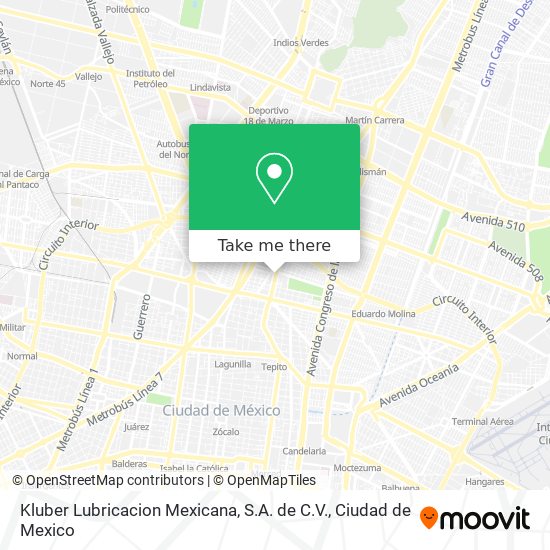 Kluber Lubricacion Mexicana, S.A. de C.V. map