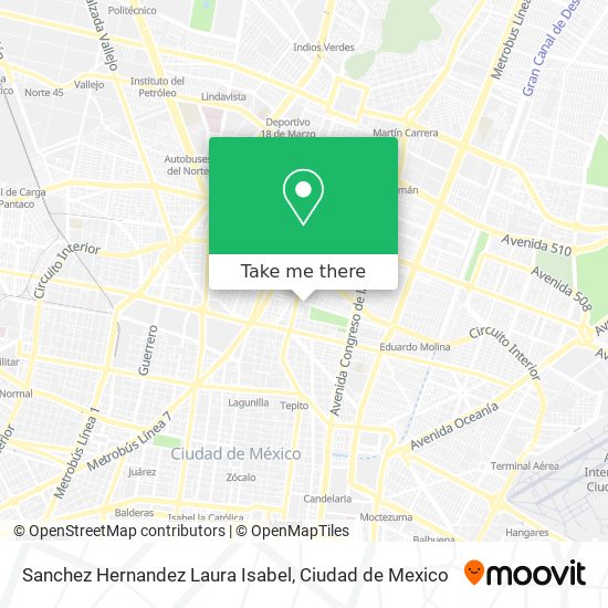 Mapa de Sanchez Hernandez Laura Isabel