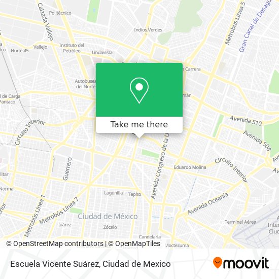 Escuela Vicente Suárez map