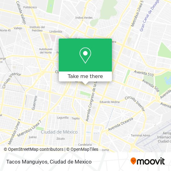 Mapa de Tacos Manguiyos