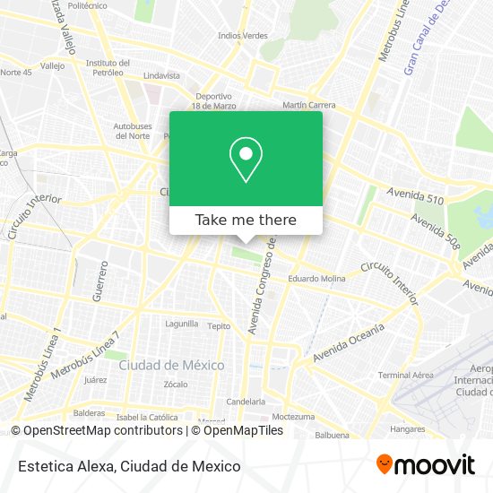 Estetica Alexa map