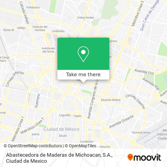 Abastecedora de Maderas de Michoacan, S.A. map