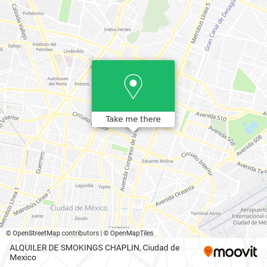 ALQUILER DE SMOKINGS CHAPLIN map