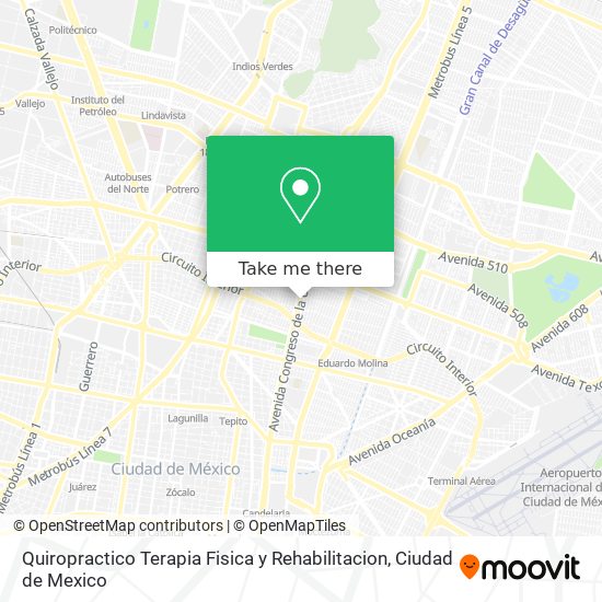 Quiropractico Terapia Fisica y Rehabilitacion map