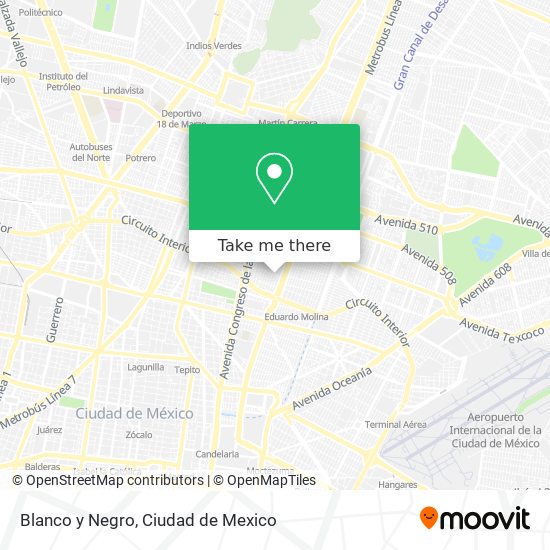 Blanco y Negro map