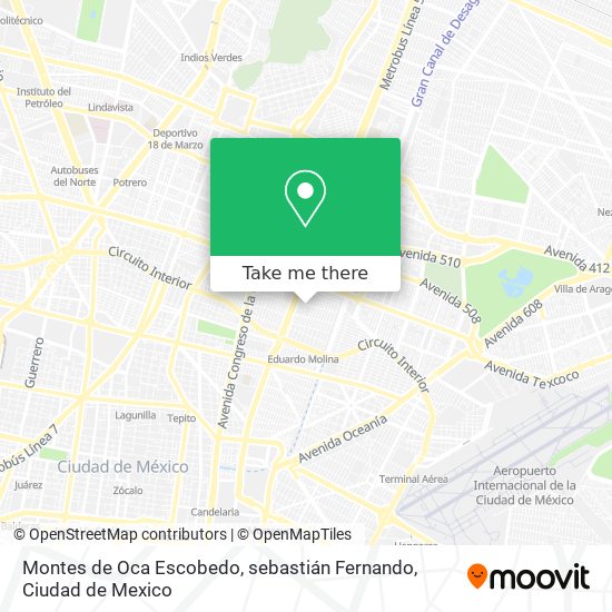 Montes de Oca Escobedo, sebastián Fernando map