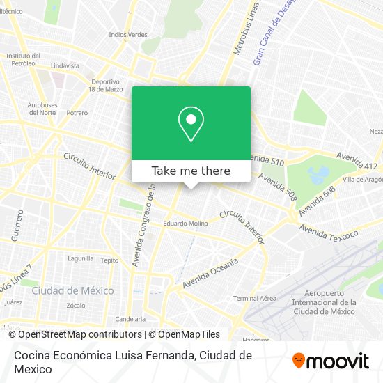 Cocina Económica Luisa Fernanda map