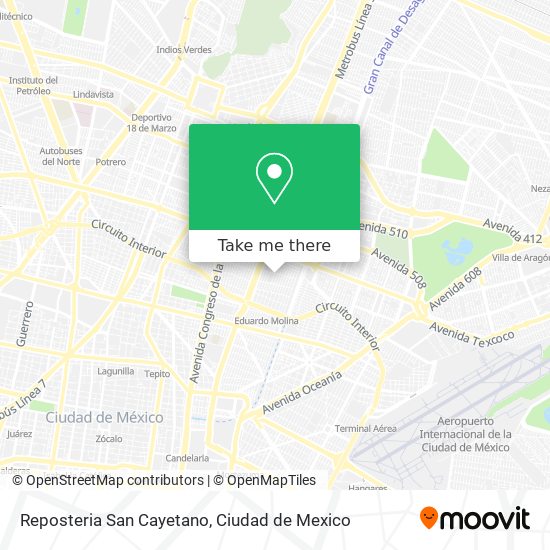 Mapa de Reposteria San Cayetano
