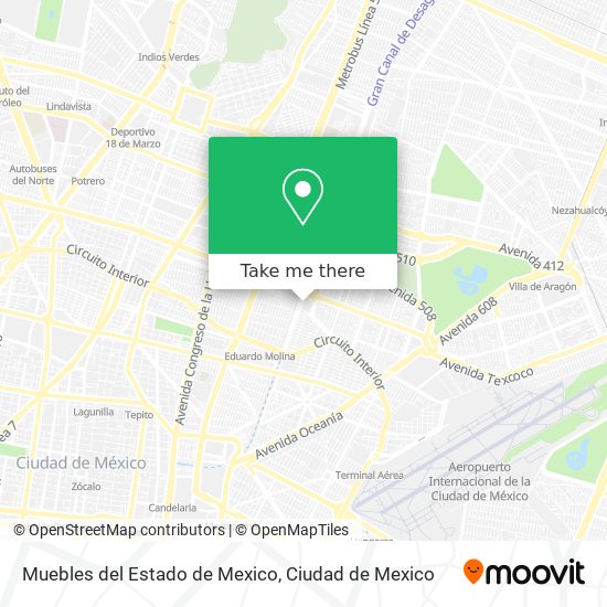 Muebles del Estado de Mexico map