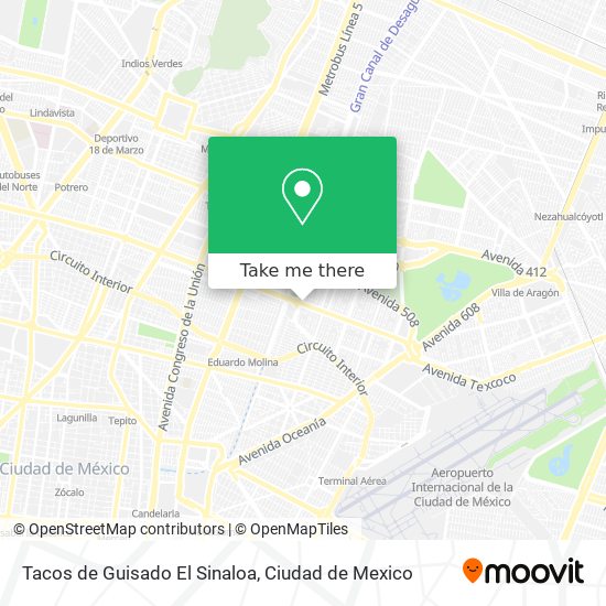 Tacos de Guisado El Sinaloa map