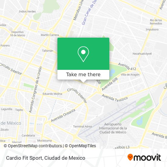Cardio Fit Sport map