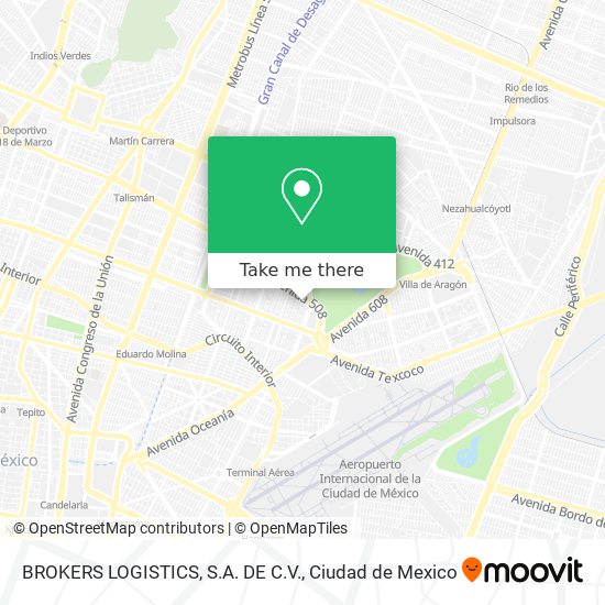 BROKERS LOGISTICS, S.A. DE C.V. map