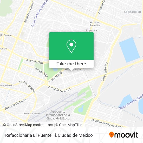 Refaccionaria El Puente Fi map