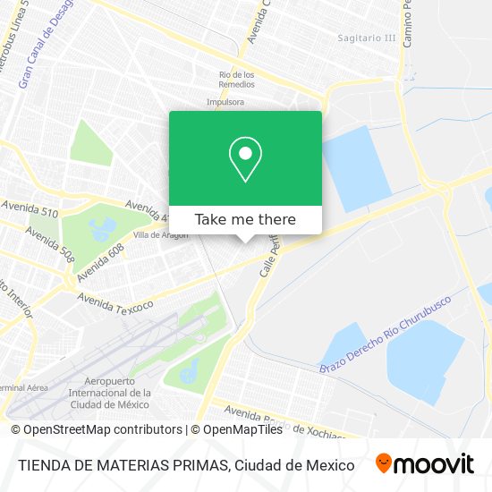 Mapa de TIENDA DE MATERIAS PRIMAS
