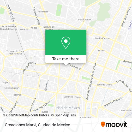 Creaciones Marvi map