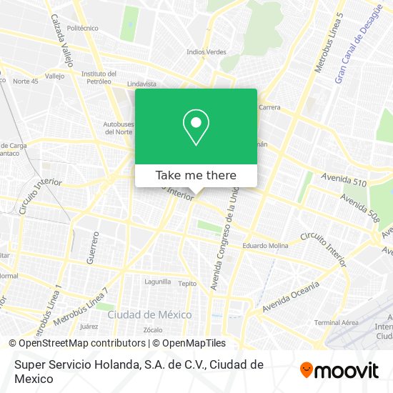 Super Servicio Holanda, S.A. de C.V. map