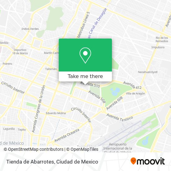 Mapa de Tienda de Abarrotes