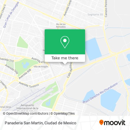 Mapa de Panaderia San Martin