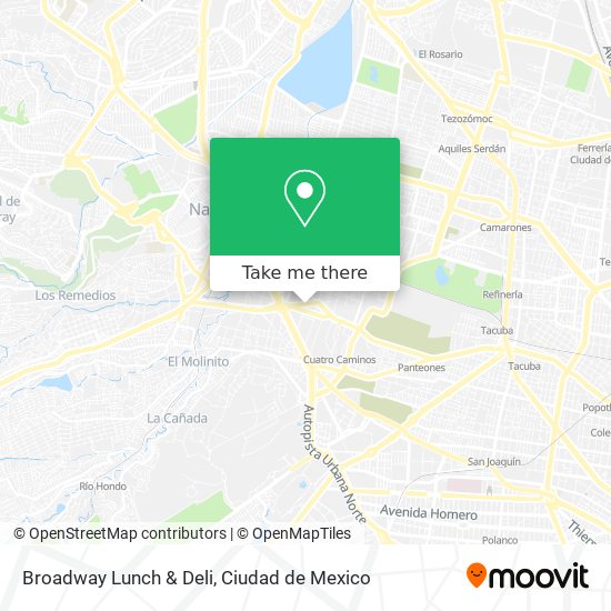 Mapa de Broadway Lunch & Deli